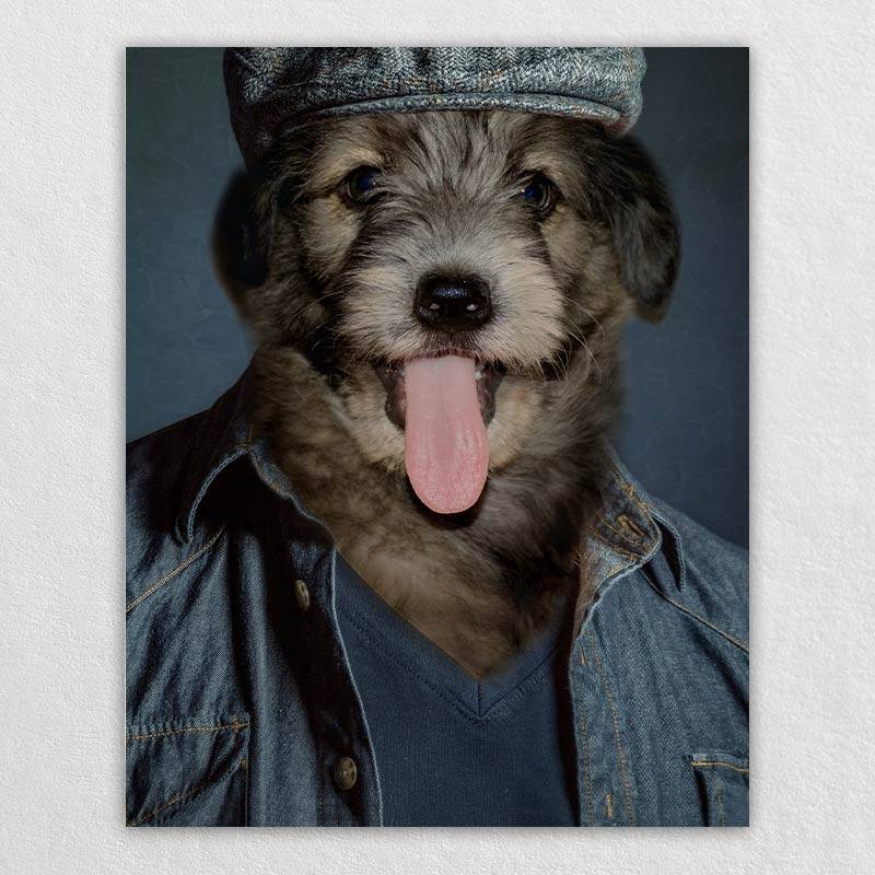 zeemijl Waar Dat Casual Cowboy Pet Dog Portraits In Costume - Furryroyal