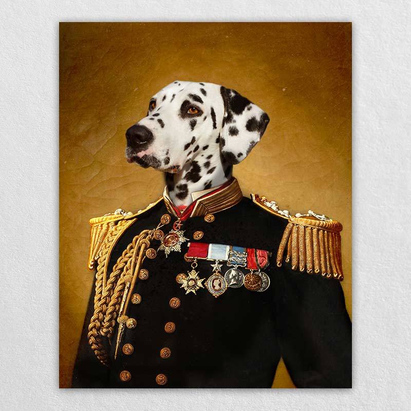 The Admiral Custom Pet Canvas