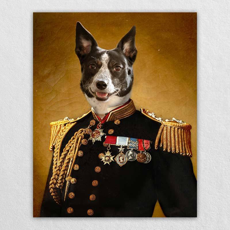 The Admiral Custom Pet Canvas