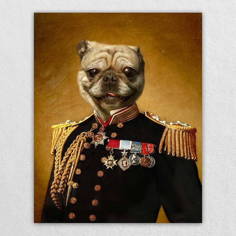 The Admiral Custom Pet Canvas