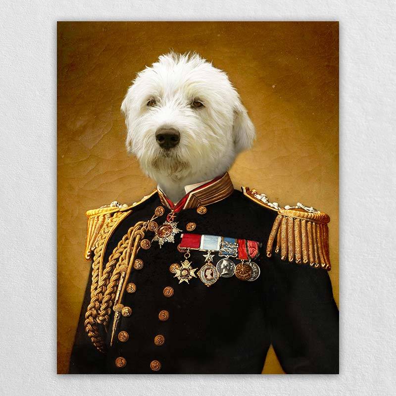 The Admiral Custom Pet Canvas