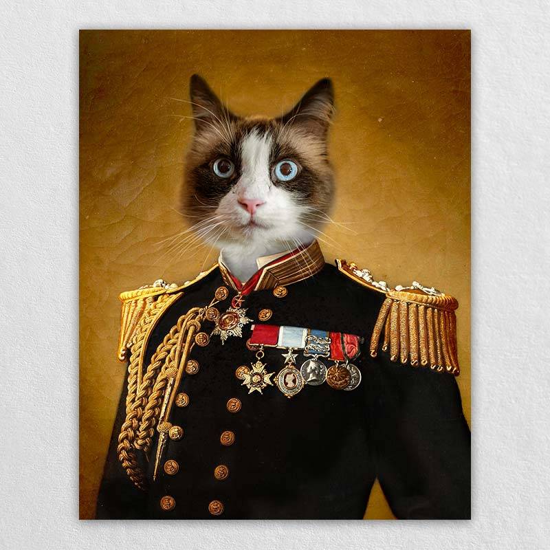 The Admiral Custom Pet Canvas