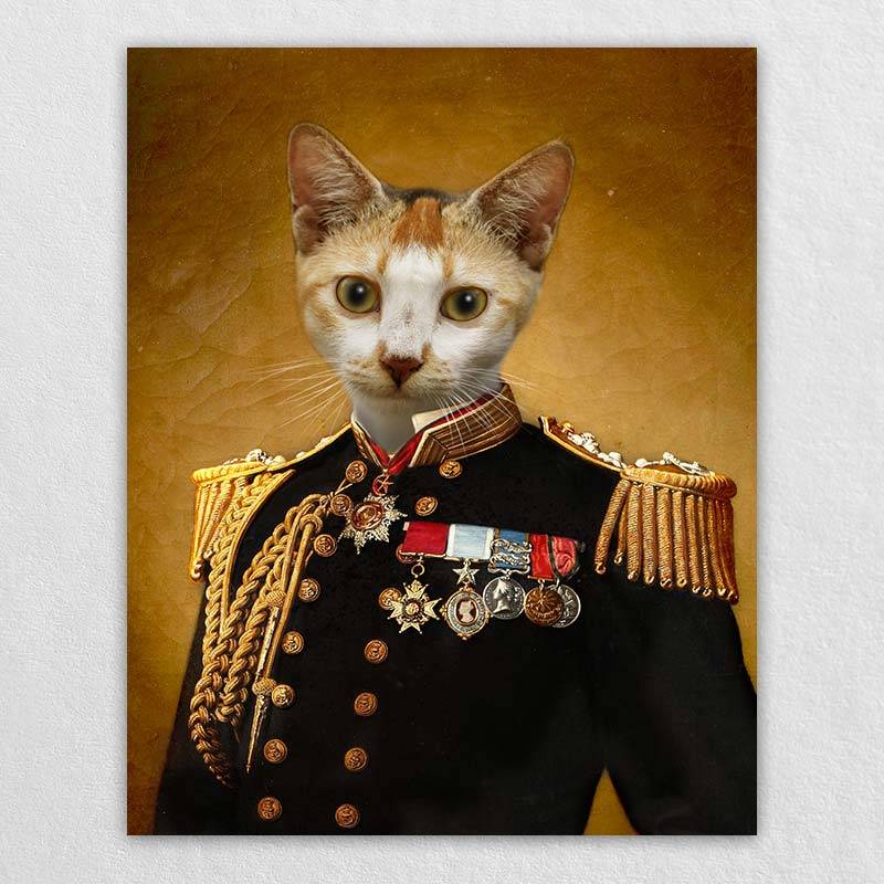 The Admiral Custom Pet Canvas