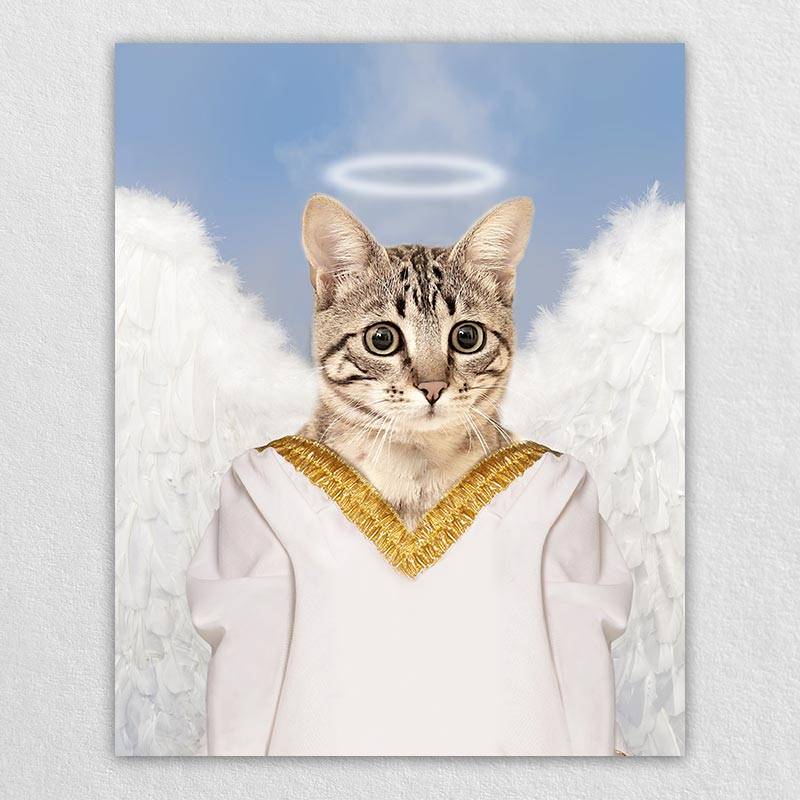 Angel Dog Painting Custom Pet Portraits