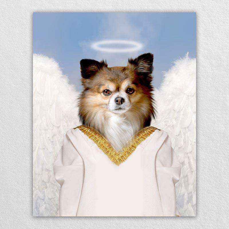 Angel Dog Painting Custom Pet Portraits