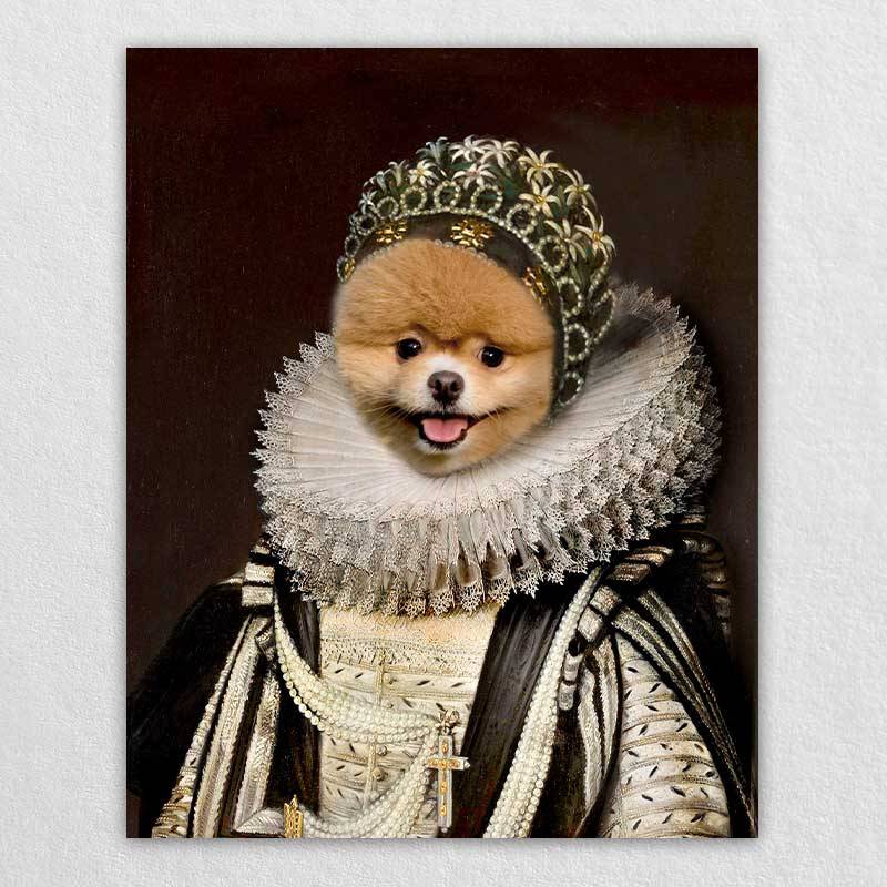 Custom Royal Dog Painting Pet Artwork