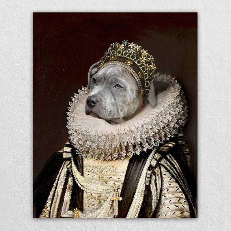 Custom Royal Dog Painting Pet Artwork