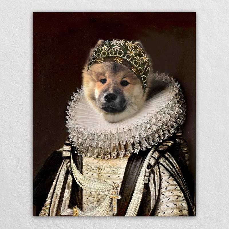 Custom Royal Dog Painting Pet Artwork