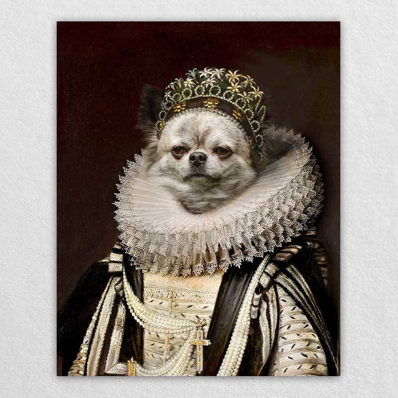 Custom Royal Dog Painting Pet Artwork