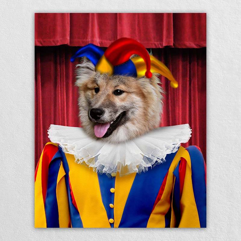 Funny Dog Wall Art Pet Canvas