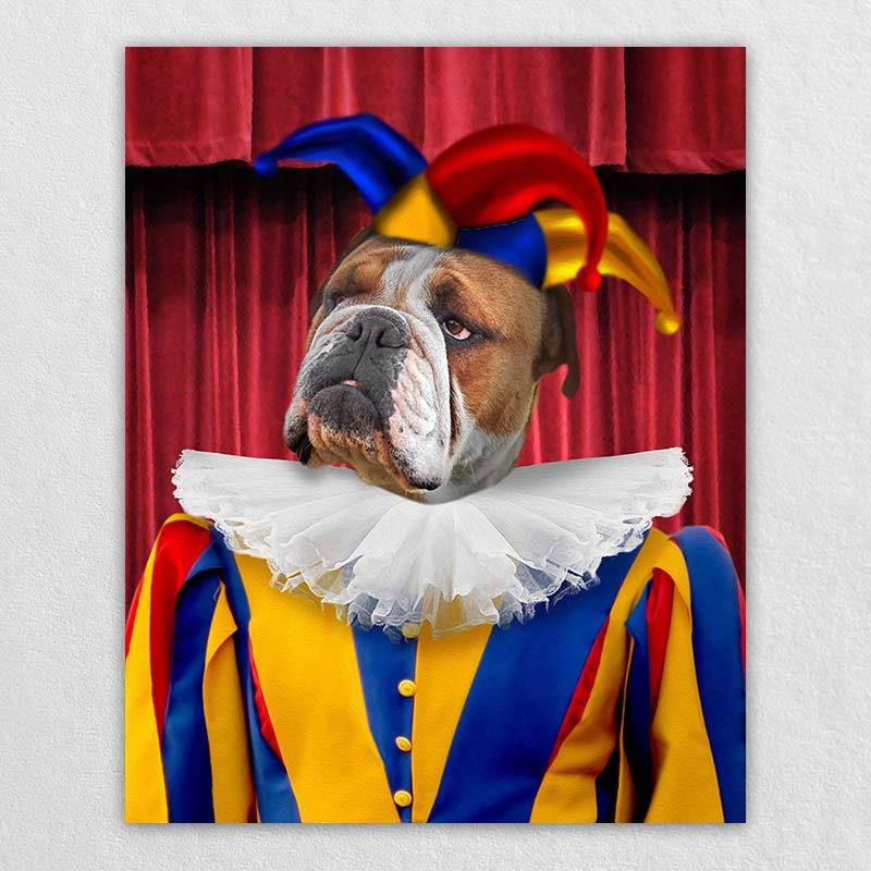 Funny Dog Wall Art Pet Canvas