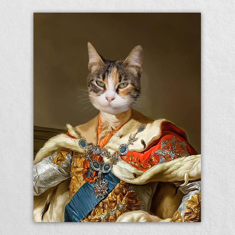 Royal King Renaissance Dog Art Pet Canvas