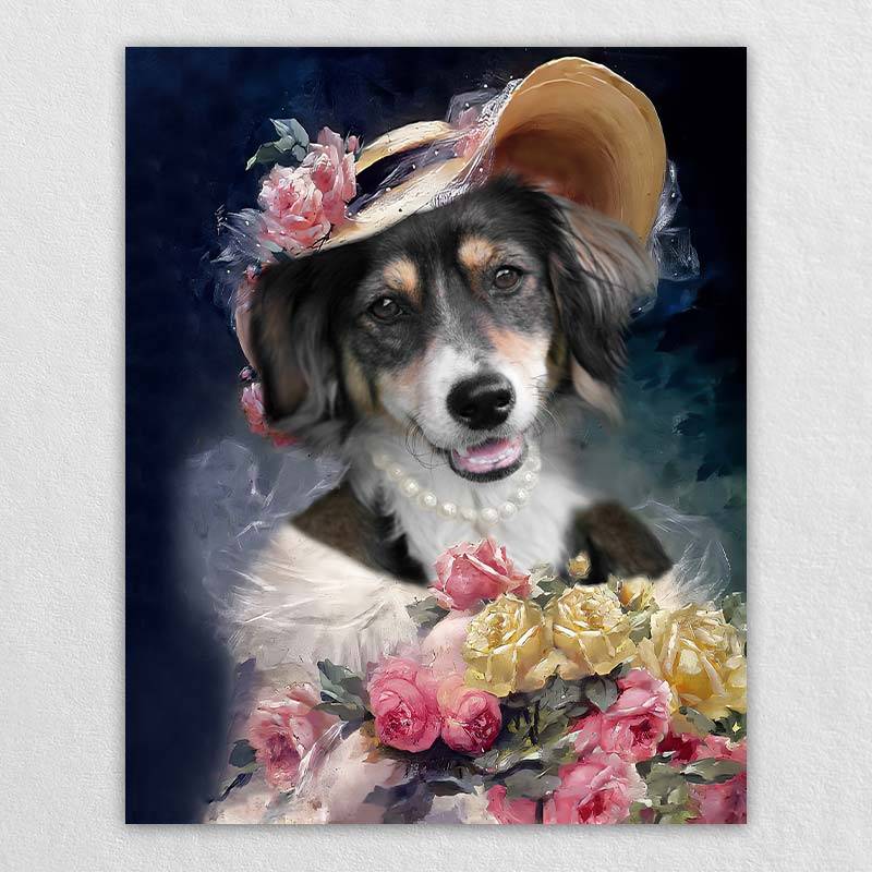 Custom Victorian Pet Portraits Pet Artwork