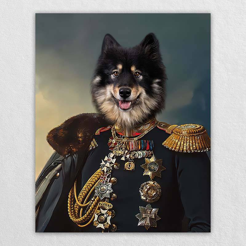 Custom Pet Dog Military Portraits