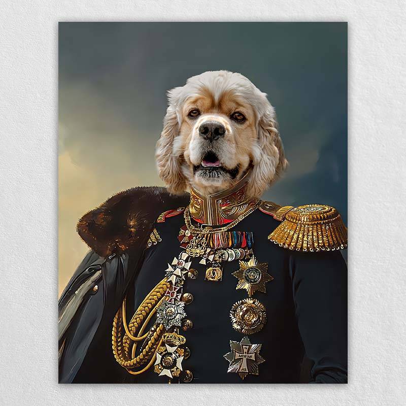 Custom Pet Dog Military Portraits