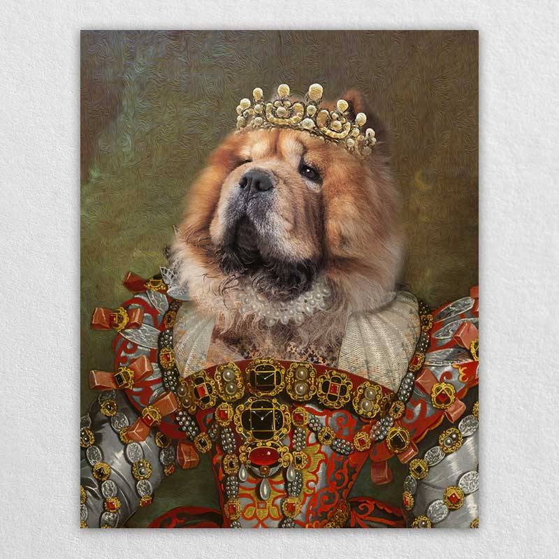 Queen Renaissance Pet Pictures Portrait Of Pet