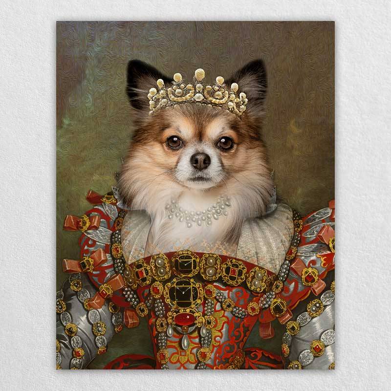 Queen Renaissance Pet Pictures Portrait Of Pet