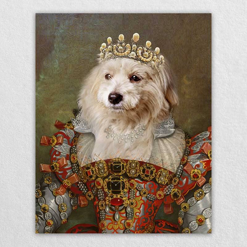 Queen Renaissance Pet Pictures Portrait Of Pet