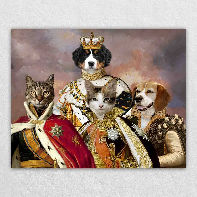 Royal Portrait Pet Head Painting