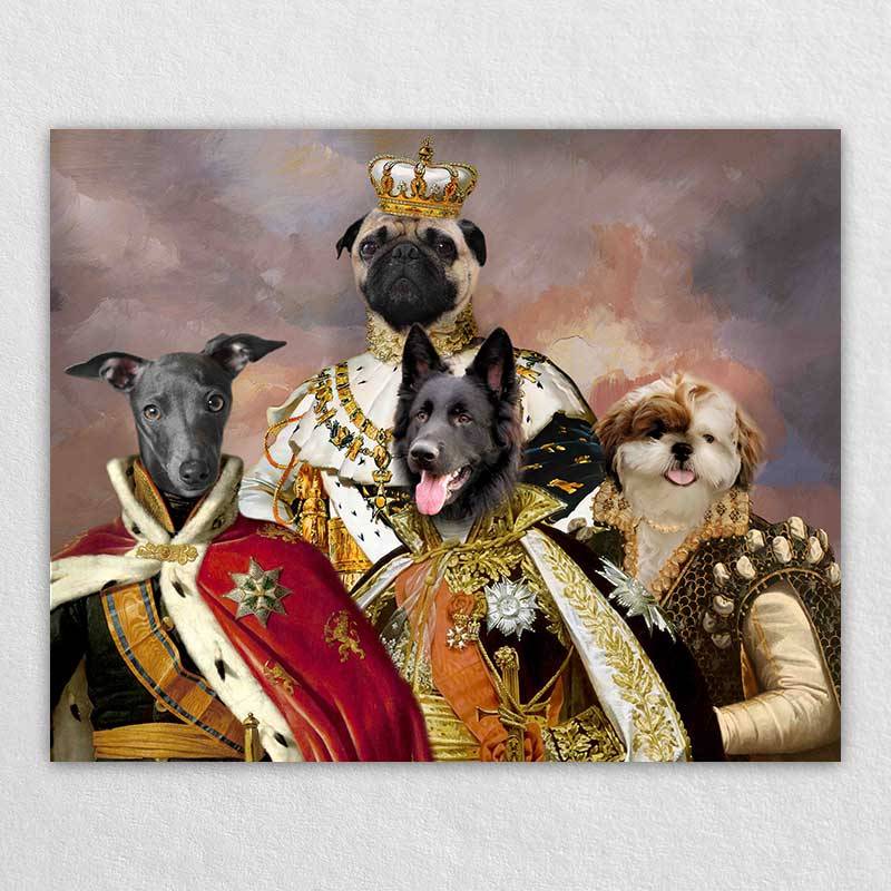 Royal Portrait Pet Head Painting