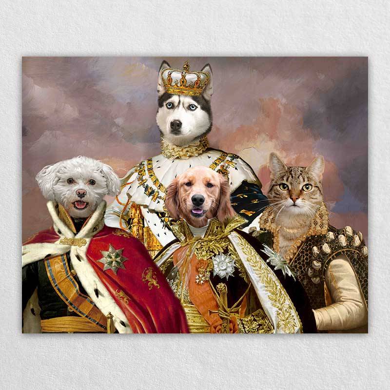 Royal Portrait Pet Head Painting