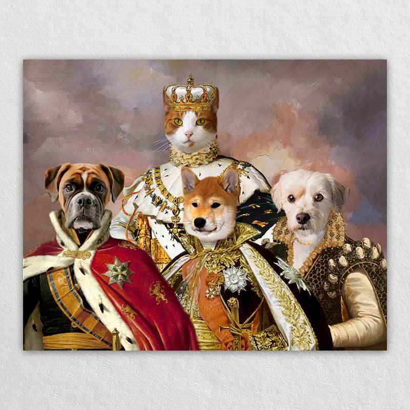 Royal Portrait Pet Head Painting