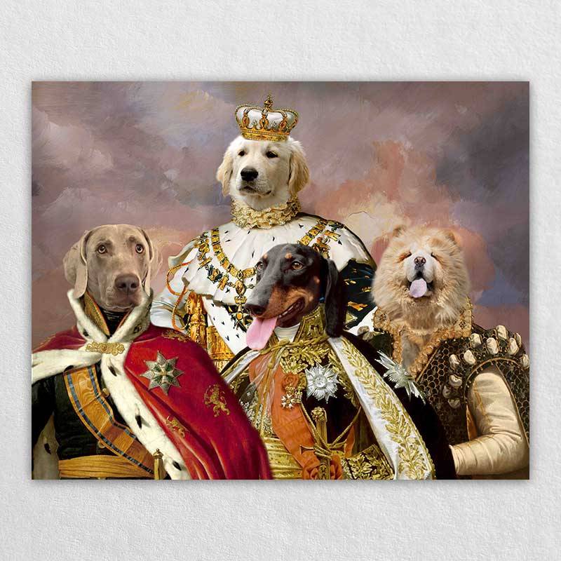 Royal Portrait Pet Head Painting