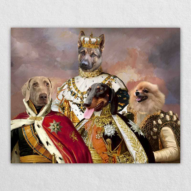 Royal Portrait Pet Head Painting