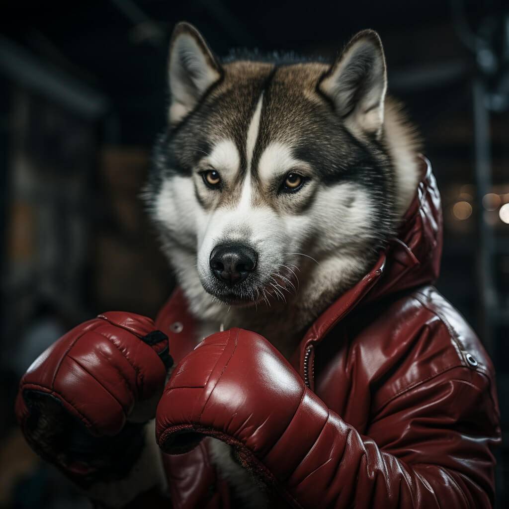 Boxing Images HD Dog Artwork Prints Pet Print on Demand