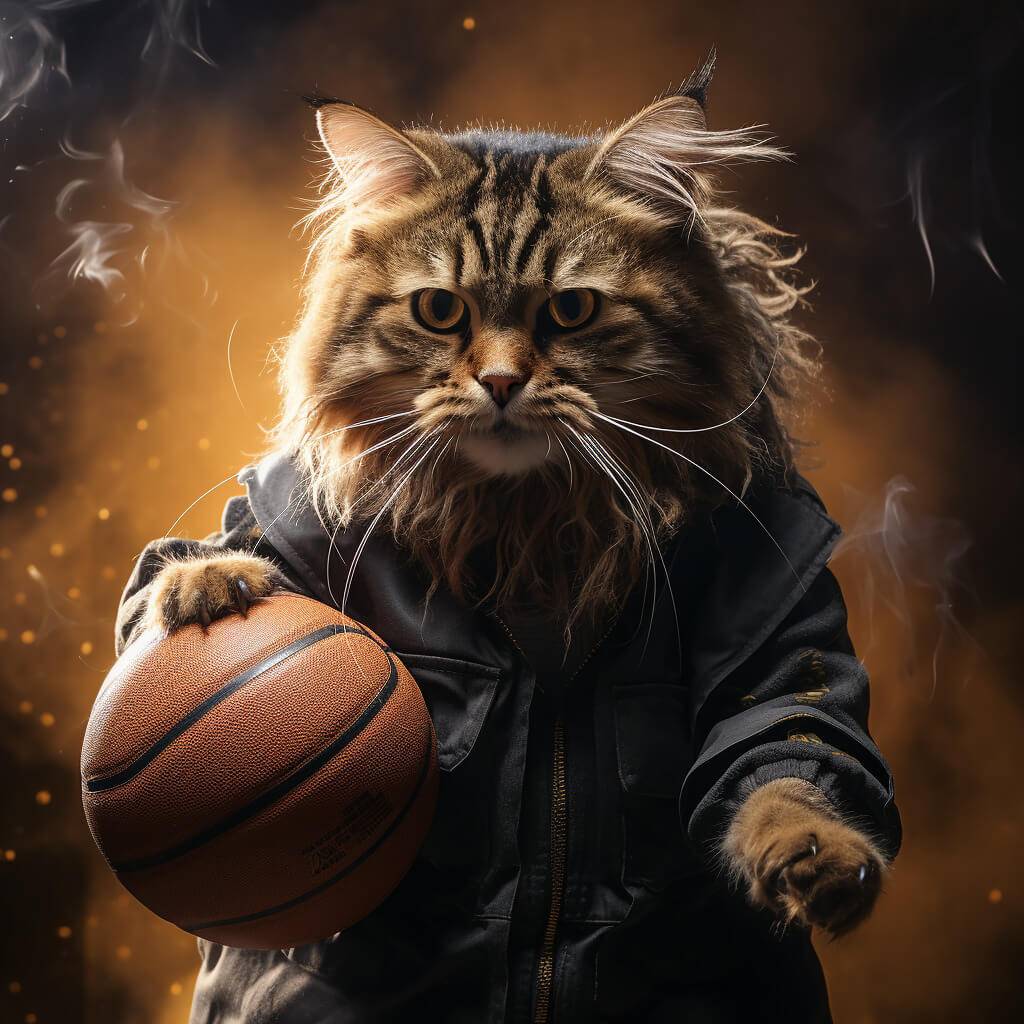 Cool Basketball Pictures of Players Groovy Art Cat