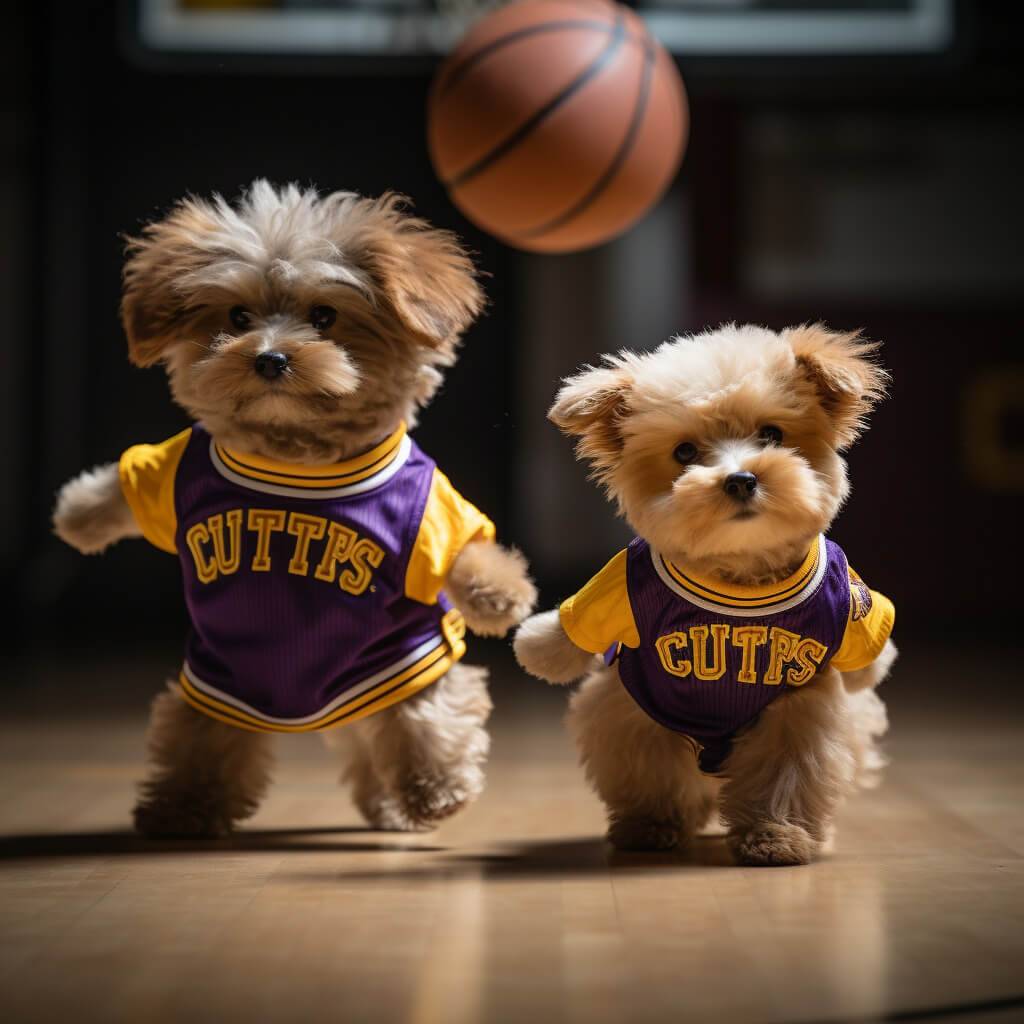 Picture With Dog Small Basketball Images