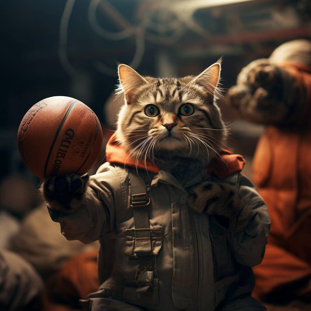 Original Cat Paintings Coolest Basketball Photos