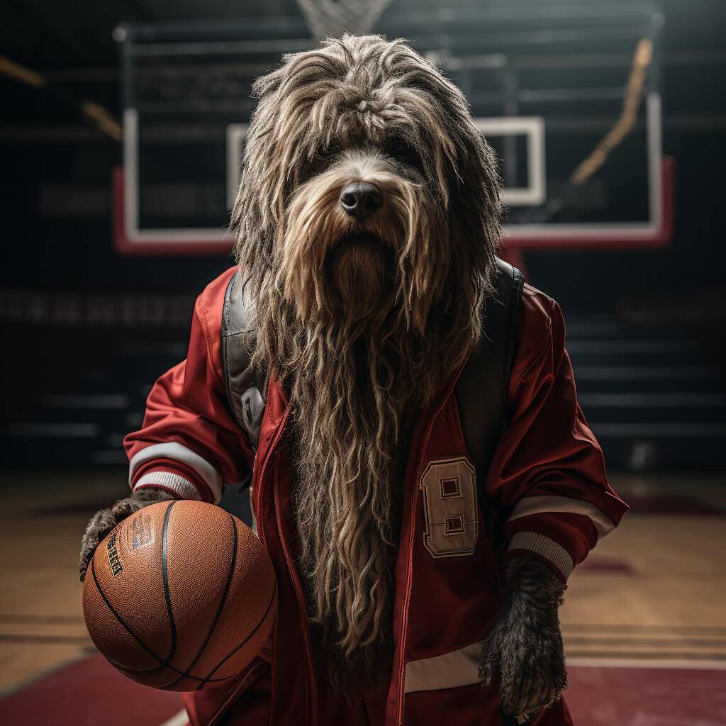 Basketball Street Art Dog Image