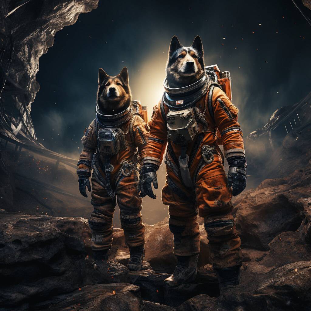 Astronaut Canvas Art For Pets