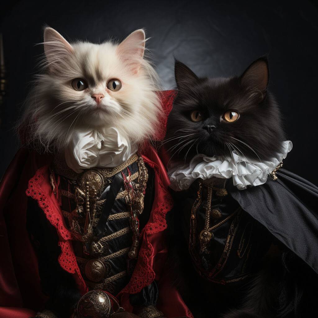 Great Renaissance Paintings Vampire Pet Portrait