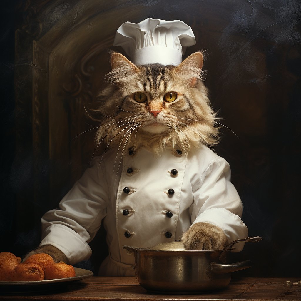 Kitchen Canvas Art Crazy Cat Photos