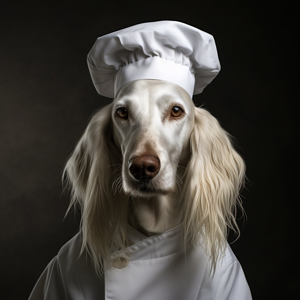 Modern Kitchen Framed Art Dog Face Photo