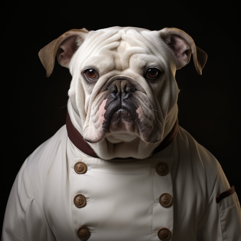 Chef Uniform Pictures Funny Dog Paintings