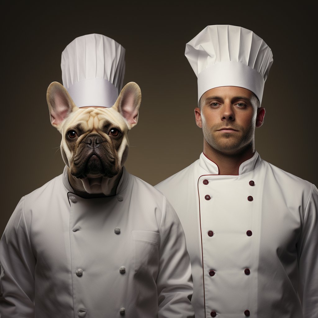 Kitchen Chef Photo Art Dog Painting