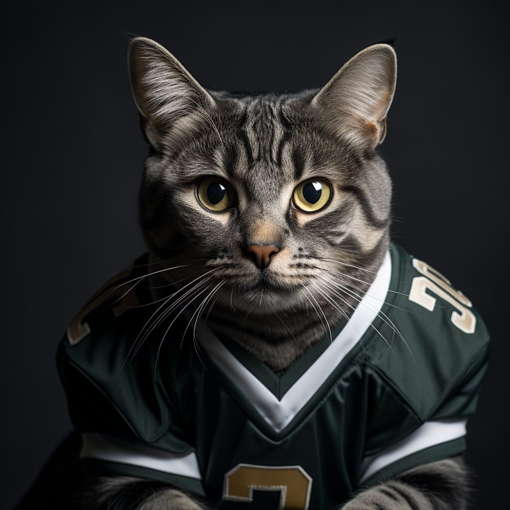 American Football Cute Cat Photo Dp