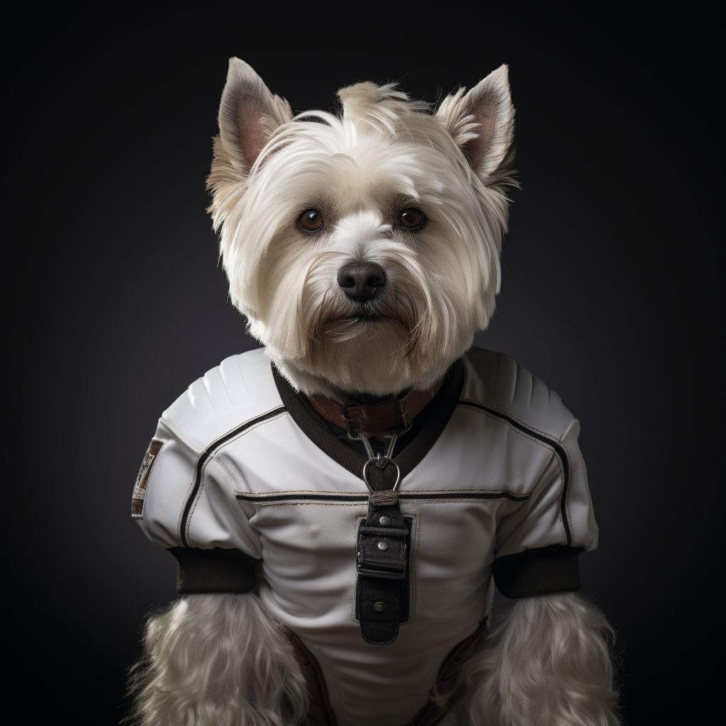 American Best Football Player Canvas For Dogs