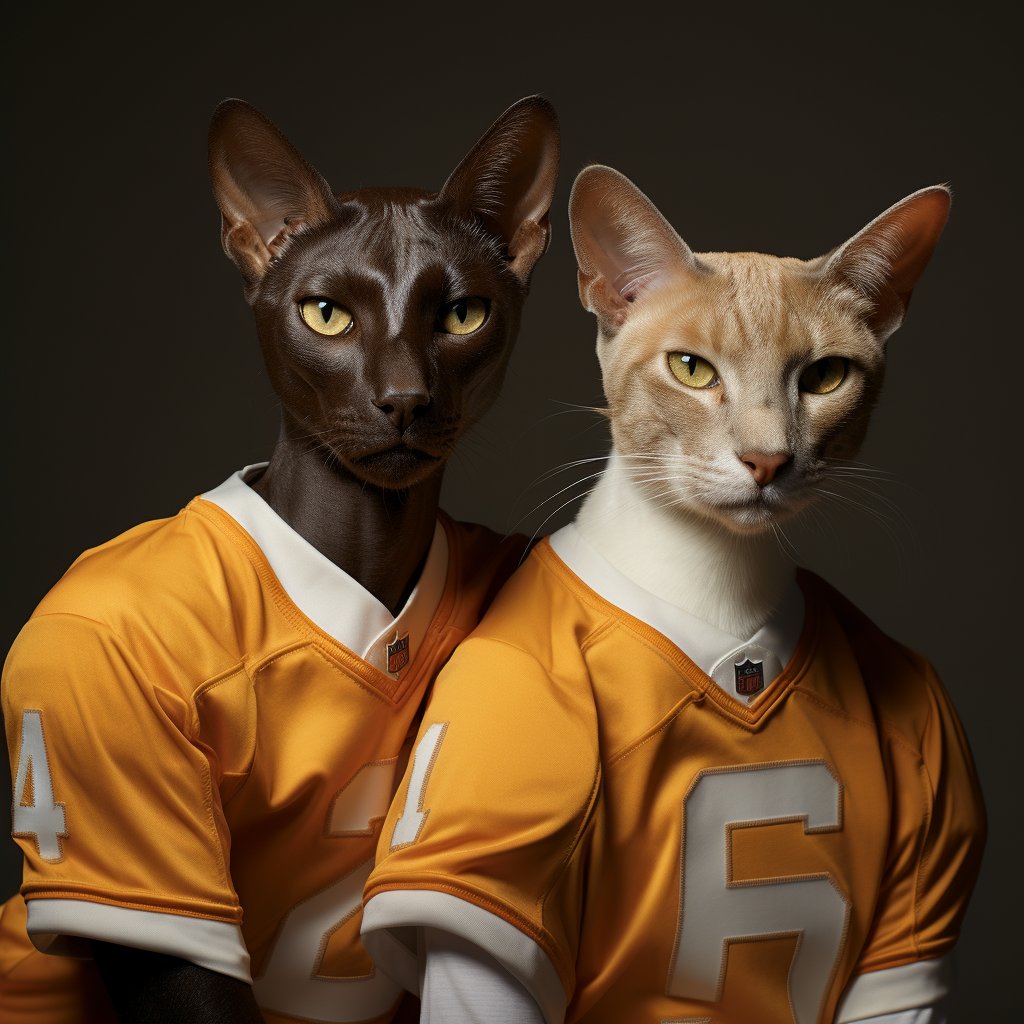 Pop Art American Football Players Cute Cat Portrait Images For Dp