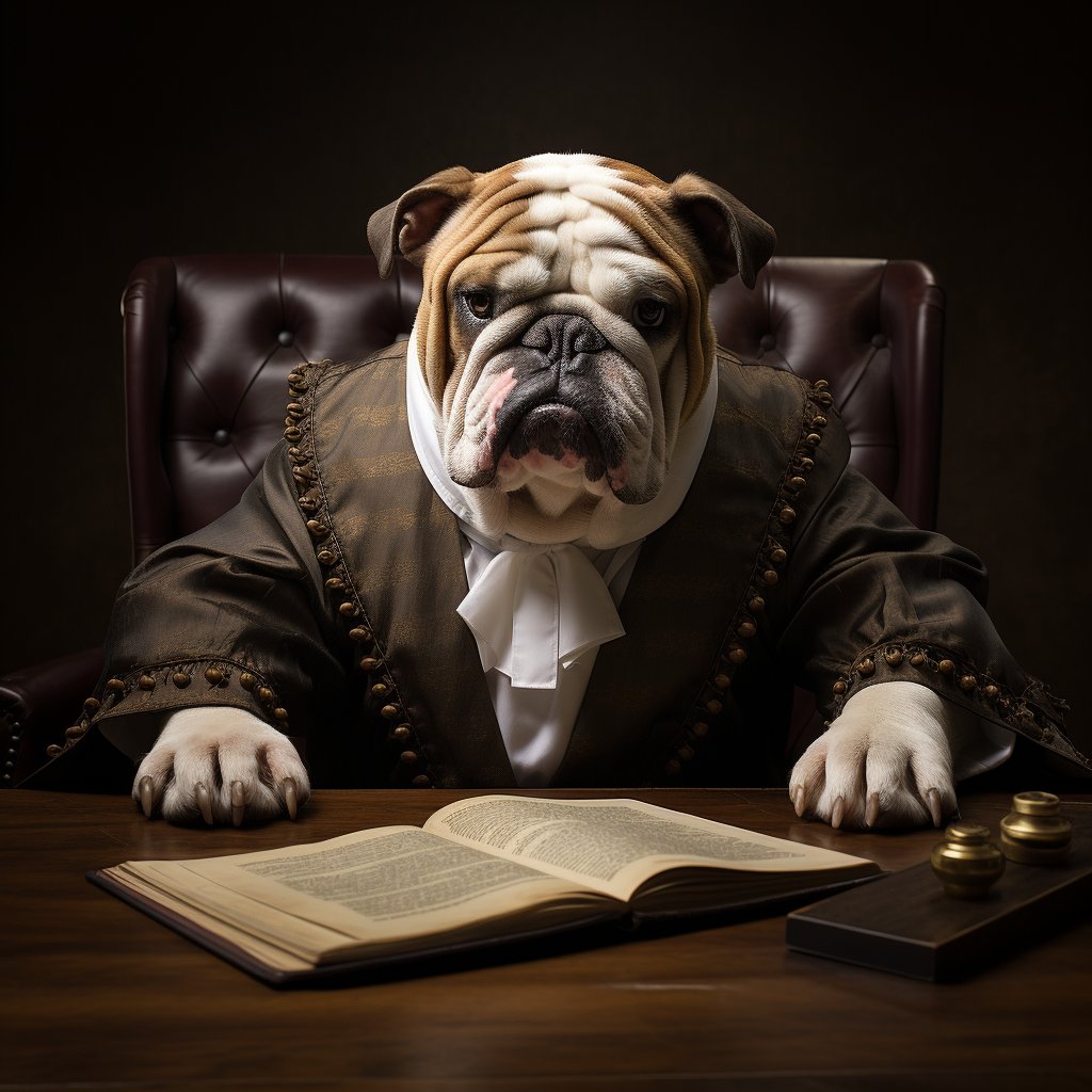 Court Of Law Visuals Art Bulldog Portrait