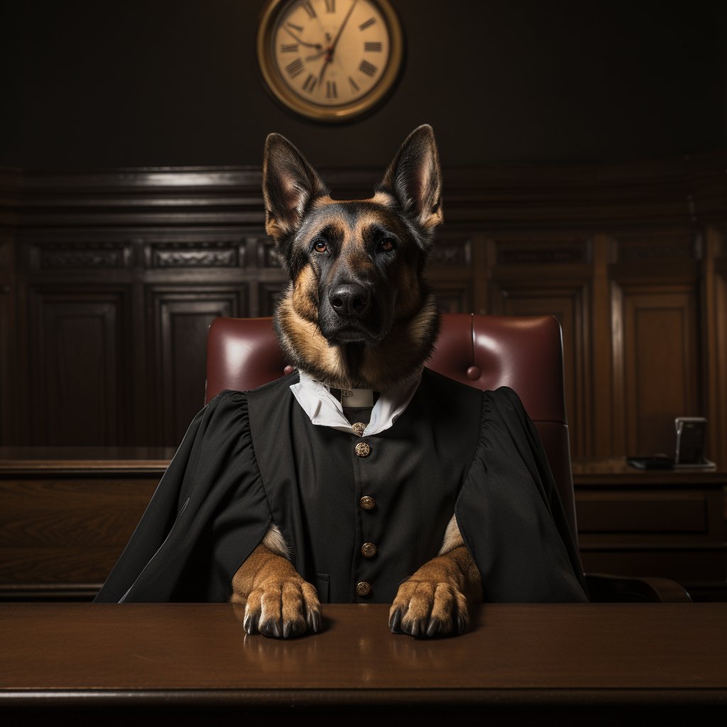 Judicial Leadership Visuals Funny Dog Canvas Prints