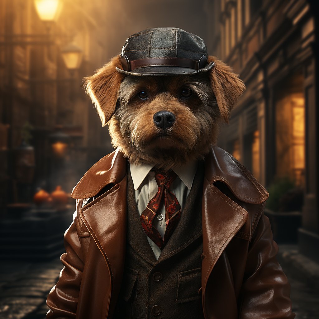 Sci Fi Detective Art Canvas Art Of Pet