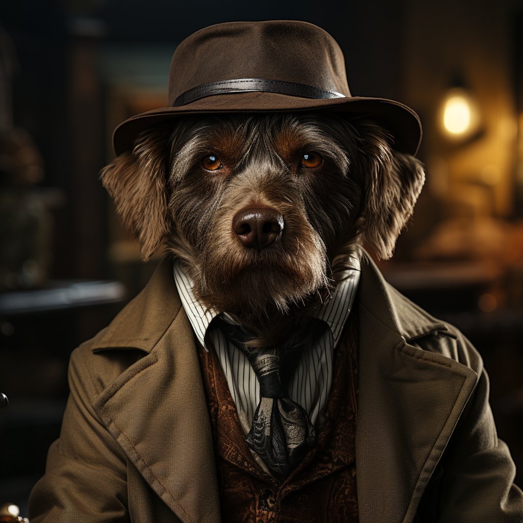 Detective Canvas Images Pet Pop Art