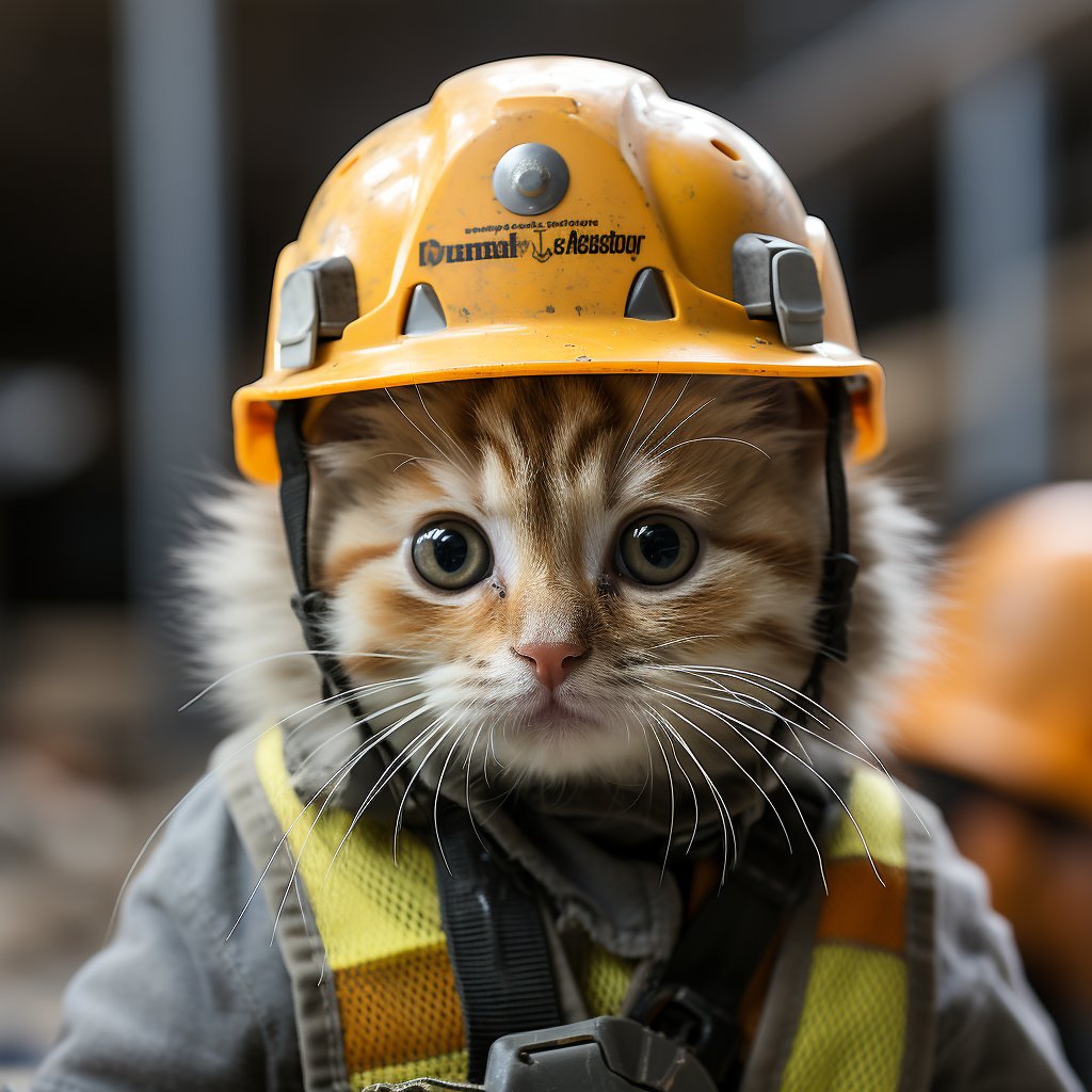 Building Code Specialist Custom Cat Art Image