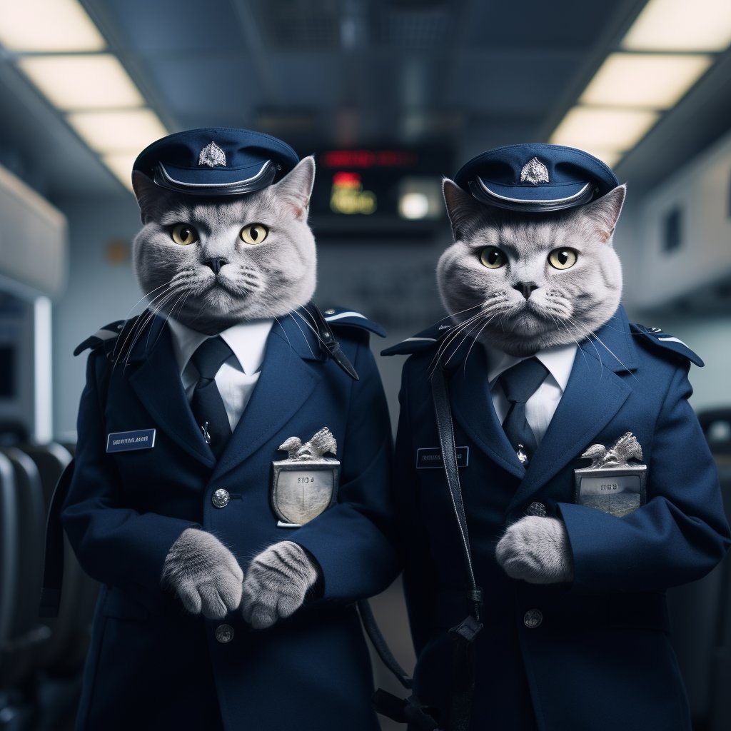 Bold Aviator Art Photo Made By Cats
