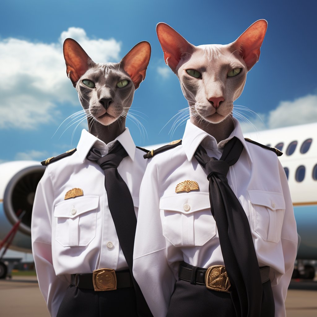 Fearless Aviator The Cat Art Photo