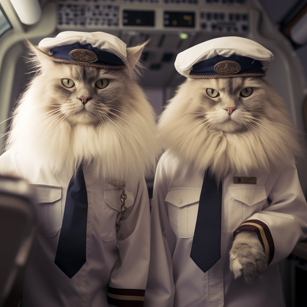 Inspirational Aviator Cat Art Pic